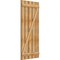 Ekena Millwork Spaced Board-n-Batten Shutters w/Z-Bar, Rough Sawn Western Red Cedar, 28 7/8W x 64H, PR RBS06Z29X064RWR - alternate 3
